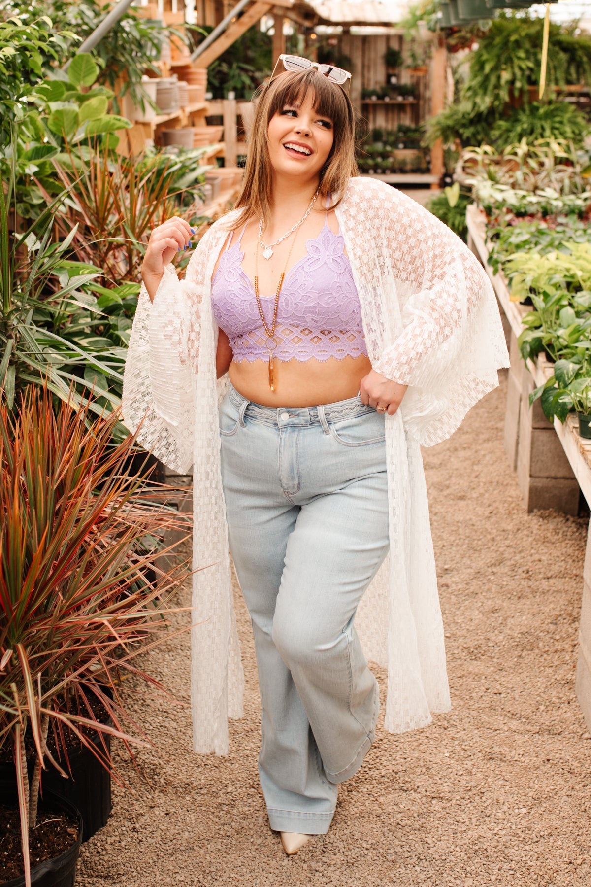 SCALLOPED LACE CAMI BRALETTE in LT TAUPE – Yee Haw Ranch Outfitters